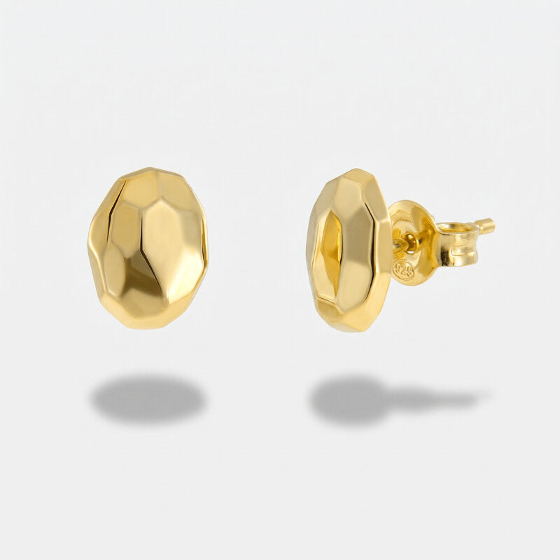 Orecchini in Argento 925 a lobo gold Collezione Amsterdam - BYSIMON gioielli