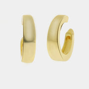 Orecchini in Argento 925 ovale liscio gold