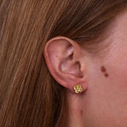 Orecchini in Argento 925 con fiore giallo