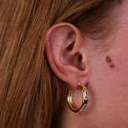 Orecchini in Argento 925 semicerchi con zirconi multicolor