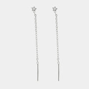 Orecchini in Argento 925 saliscendi con stella