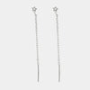 Orecchini in Argento 925 saliscendi con stella