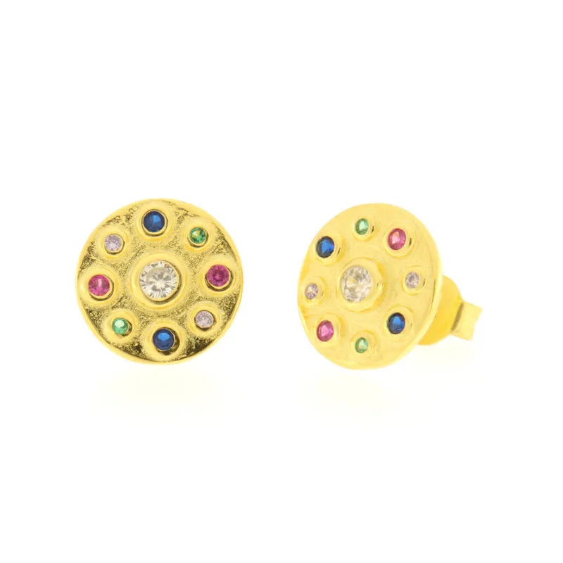 Orecchini in Argento 925 con zirconi colorati