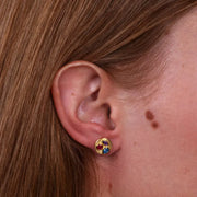 Orecchini in Argento 925 con zirconi multicolor