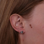 Orecchini in Argento 925 a forma di cuore con zircone