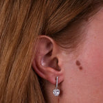 Orecchini in Argento 925 con cuore pendente BYSIMON - gioiello BySimon
