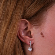 Orecchini in Argento 925 con cuore pendente