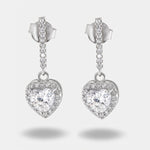 Orecchini in Argento 925 con cuore pendente BYSIMON - gioiello BySimon