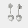 Orecchini in Argento 925 con cuore pendente