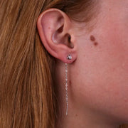 Orecchini in Argento 925 saliscendi con cuore