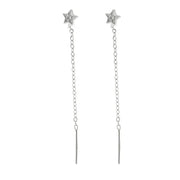 Orecchini in Argento 925 saliscendi con stella