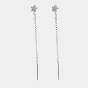 Orecchini in Argento 925 saliscendi con stella