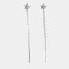 Orecchini in Argento 925 saliscendi con stella