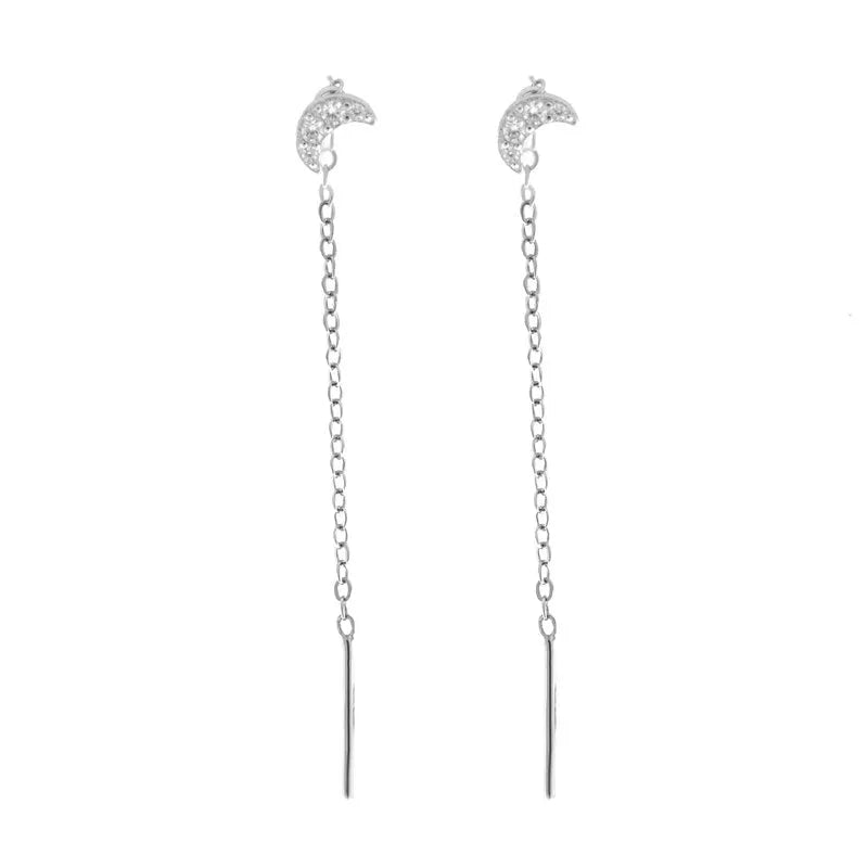 Orecchini in Argento 925  saliscendi con zirconi