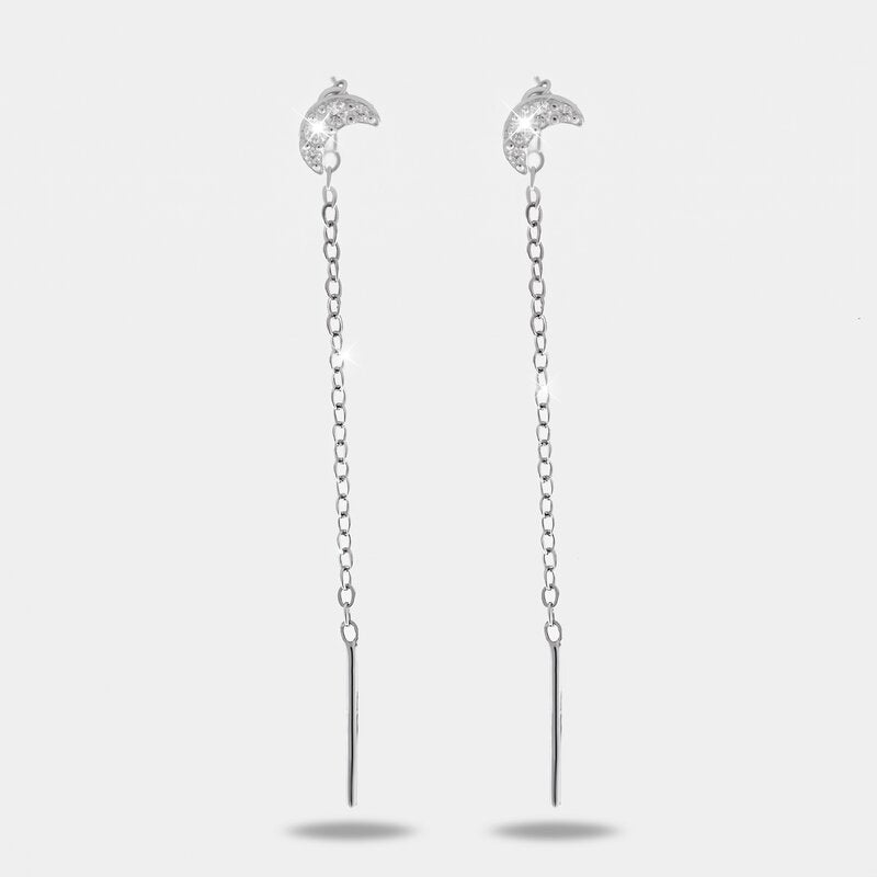 Orecchini in Argento 925  saliscendi con zirconi - BYSIMON gioielli