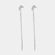 Orecchini in Argento 925  saliscendi con zirconi