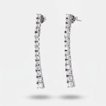 Orecchini in Argento 925 con zirconi pendenti - BYSIMON gioielli
