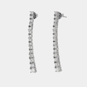 Orecchini in Argento 925 con zirconi pendenti