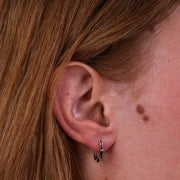 Orecchini in Argento 925 cerchietti schiacciati