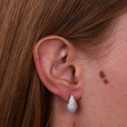 Orecchini in Argento 925 a goocia con zirconi