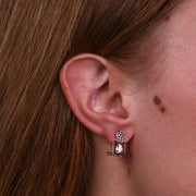 Orecchini in Argento 925 in stile antico impreziosito da zirconi