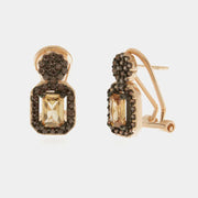 Orecchini in Argento 925 in stile antico impreziosito da zirconi