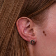 Orecchini in Argento 925 a lobo in stile antico impreziosito da zirconi