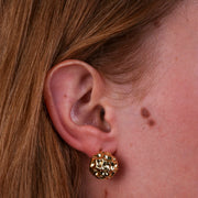 Orecchini in Argento 925 a lobo pallina forato