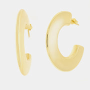 Orecchini in Argento 925 semicerchi schiacciati