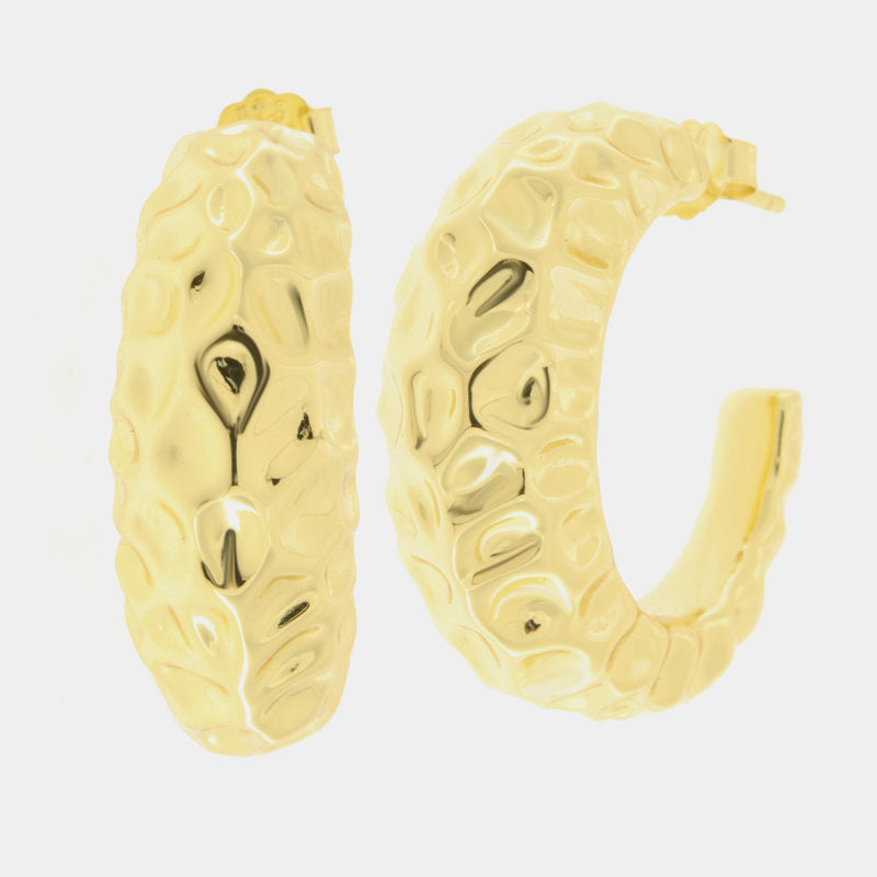 Orecchini in Argento 925 semicerchi minimal SIMEONE - gioiello BySimon