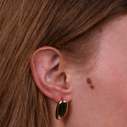 Orecchini in Argento 925 a lobo con ovali pendentu