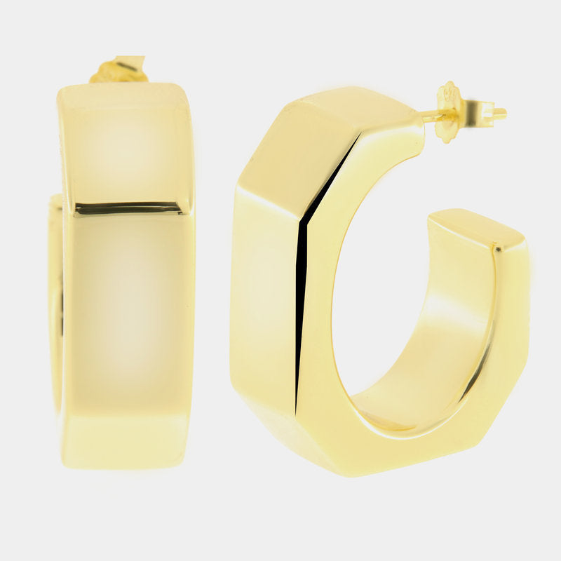 Orecchini in Argento 925 semicerchi stilizzati SIMEONE - gioiello BySimon