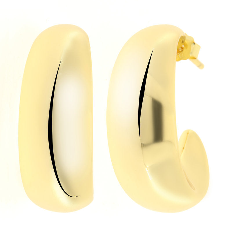Orecchini in Argento 925 a forma di C SIMEONE - gioiello BySimon