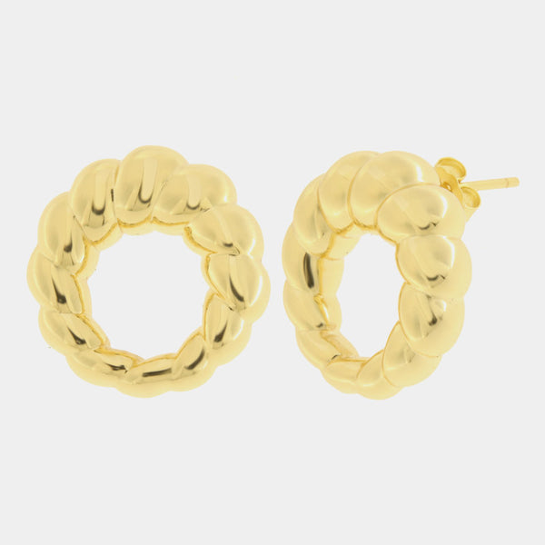 Orecchini in Argento 925 con cerchi incrociati SIMEONE - gioiello BySimon