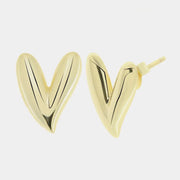 Orecchini in Argento 925 a lobo forma di cuore