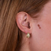 Orecchini in Argento 925 semicerchi con lavorazione intrecciata