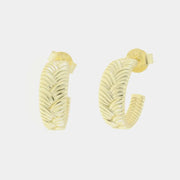 Orecchini in Argento 925 semicerchi con lavorazione intrecciata