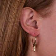 Orecchini in Argento 925 a forna di cerchi e gocce pendenti