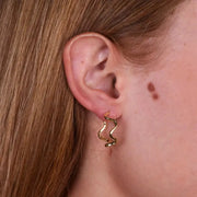 Orecchini in Argento 925 semicerchi ondulati