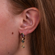 Orecchini in Argento 925 con chiusura a Monachina e zirconi