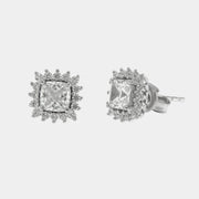 Orecchini in Argento 925  a lobo con zirconi