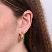 Orecchini in Argento 925 ovale traforato