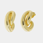 Orecchini in Argento 925 liscio intrecciato