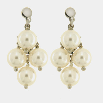 Orecchini argento 925 con perle pendenti - BYSIMON gioielli