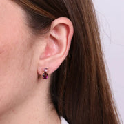 Orecchini in Argento 925 con cristalli ametista