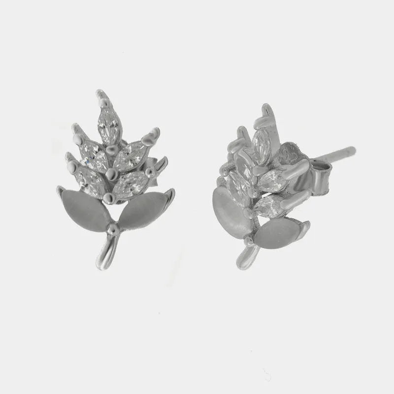 Orecchini in Argento 925 con fiori a lobo