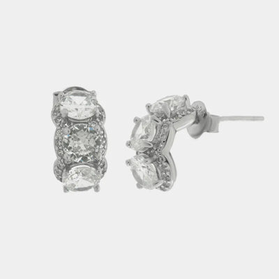 Orecchini argento 925 con zirconi - BYSIMON gioielli