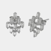 Orecchini in Argento 925 con zirconi a lobo