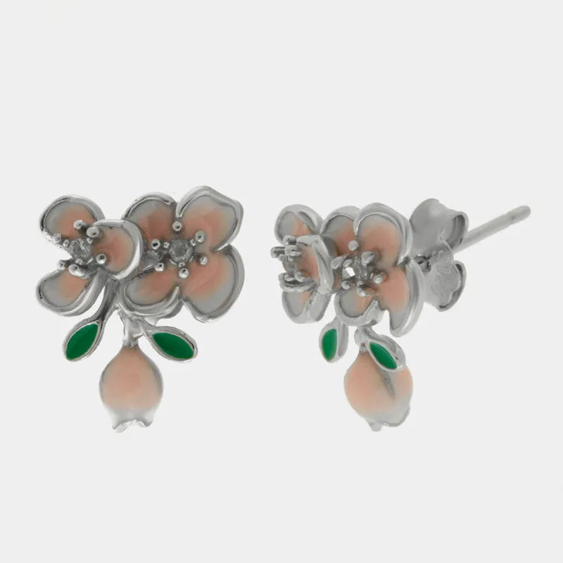 Orecchini in Argento 925 con fiori a lobo BYSIMON - gioiello BySimon