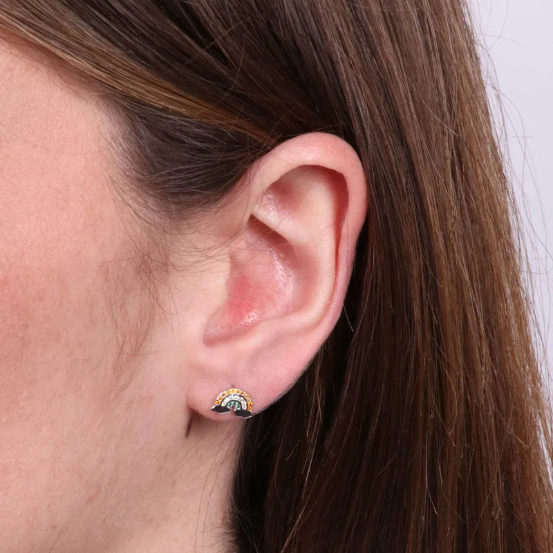 Rainbow Sterling Silver Earrings